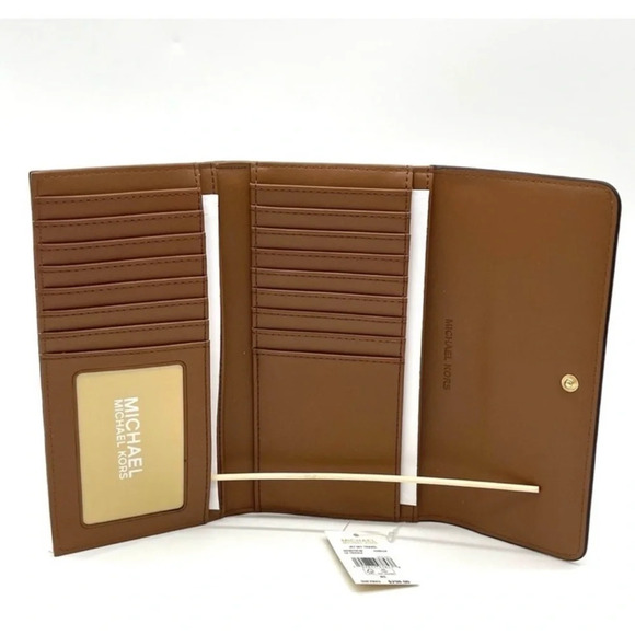 Michael Kors Jaycee Medium Zip Packet Backpack & LG Trifold
Wallet Vanilla - Picture 11 of 12